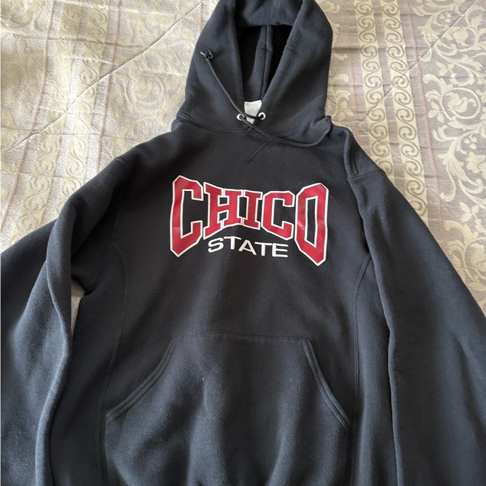 Chico State Medium Russell Athletic Black and Red Hoodie